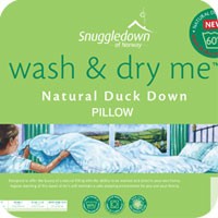 snuggledown wash and dry me duck down pillow